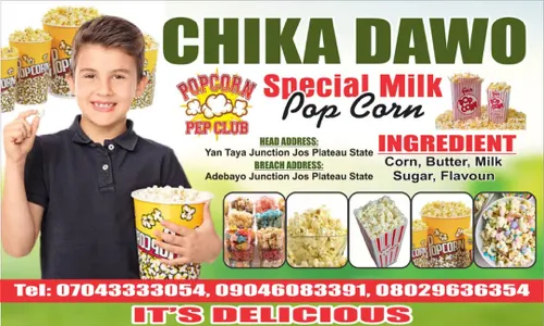 Chika dawo special milk popcorn
