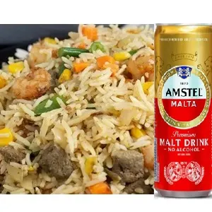 Fried rice + fayrouz or malt