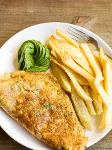 chips and egg